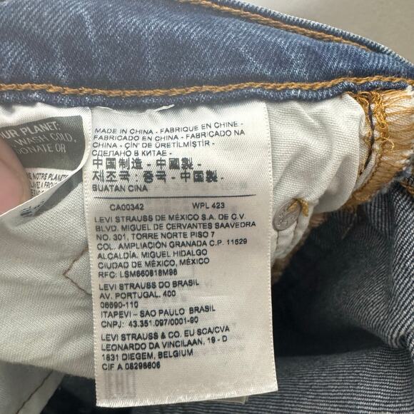 Levi’s Premium 501 Women’s Jeans‎ Size 25 Button Fly Straight Leg High Rise Blue - Picture 9 of 12